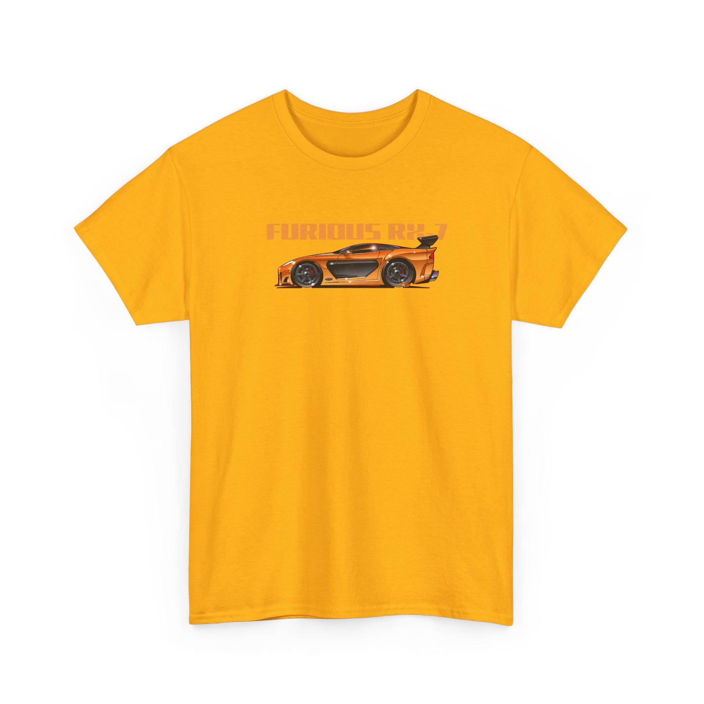 FAST AND FURIOUS MAZDA RX-7 Fireball Art Collectible Tee Shirt - Multiples