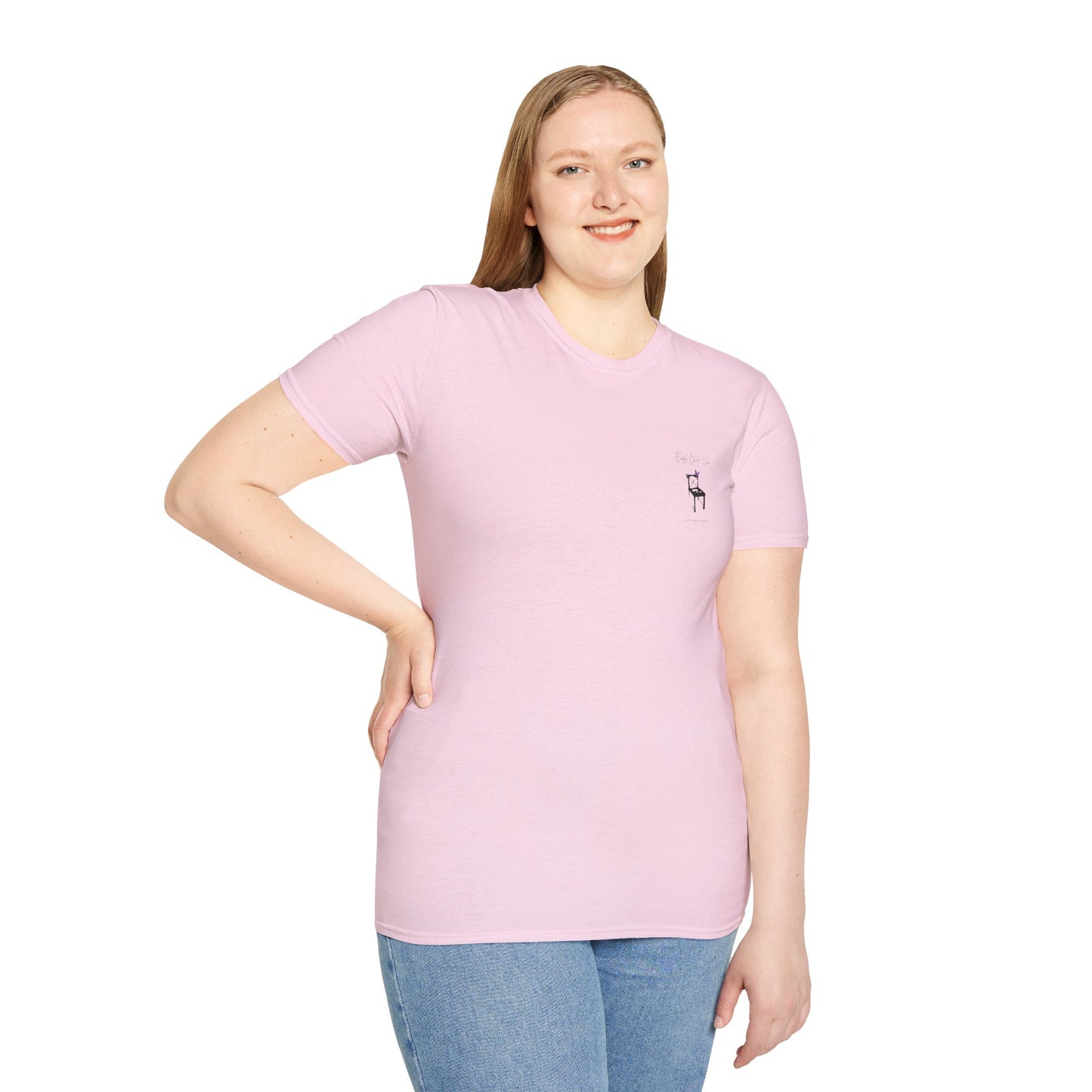 EMPTY CHAIR CLUB Unisex Softstyle T-Shirt - Casual Comfort for Relaxation and Reflection