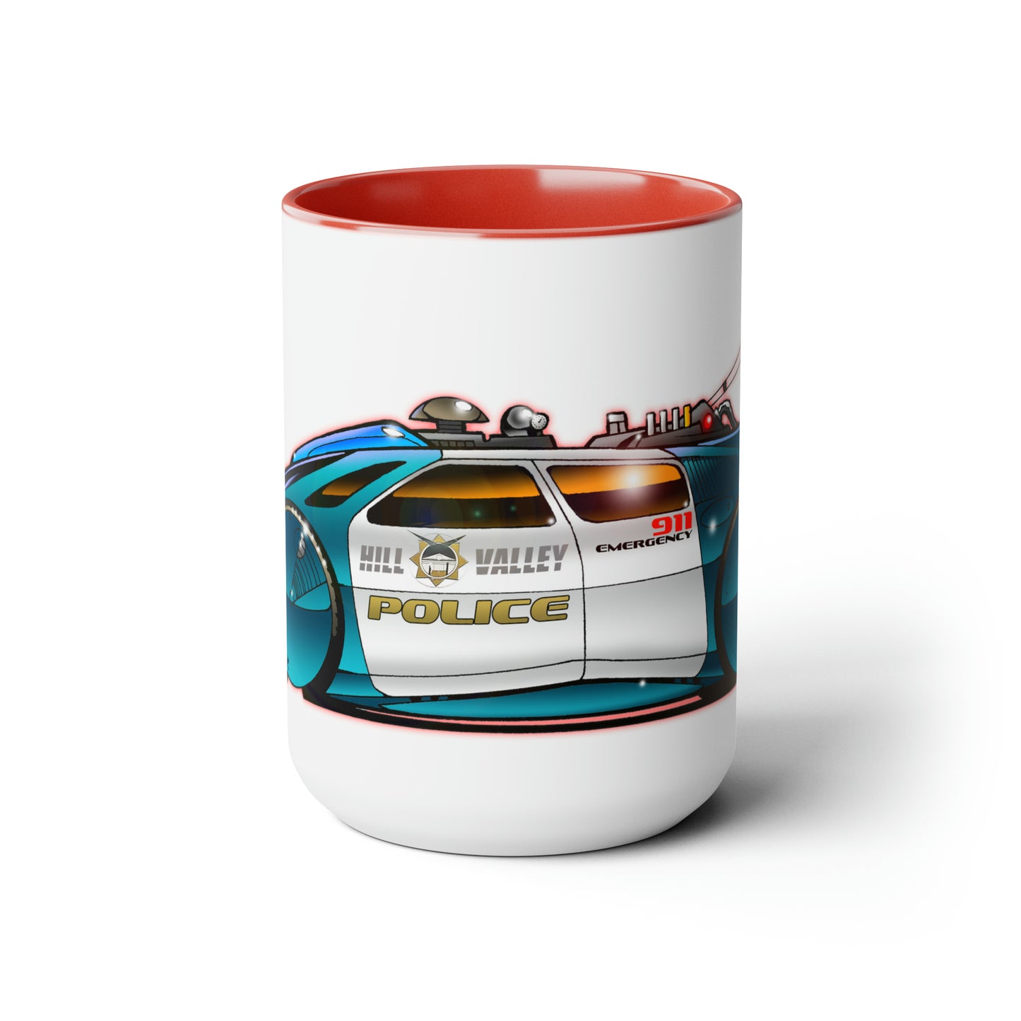 BACK to the FUTURE 2 Hill Valley Police Car Movie Car Coffee Mug 15oz