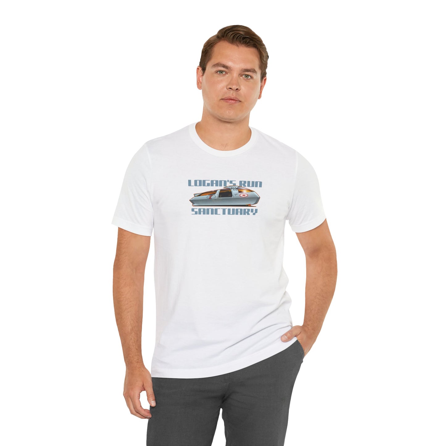 LOGAN'S RUN Sci Fi TV Car Collectible Fireball Art Short Sleeve Tee 12 Colors