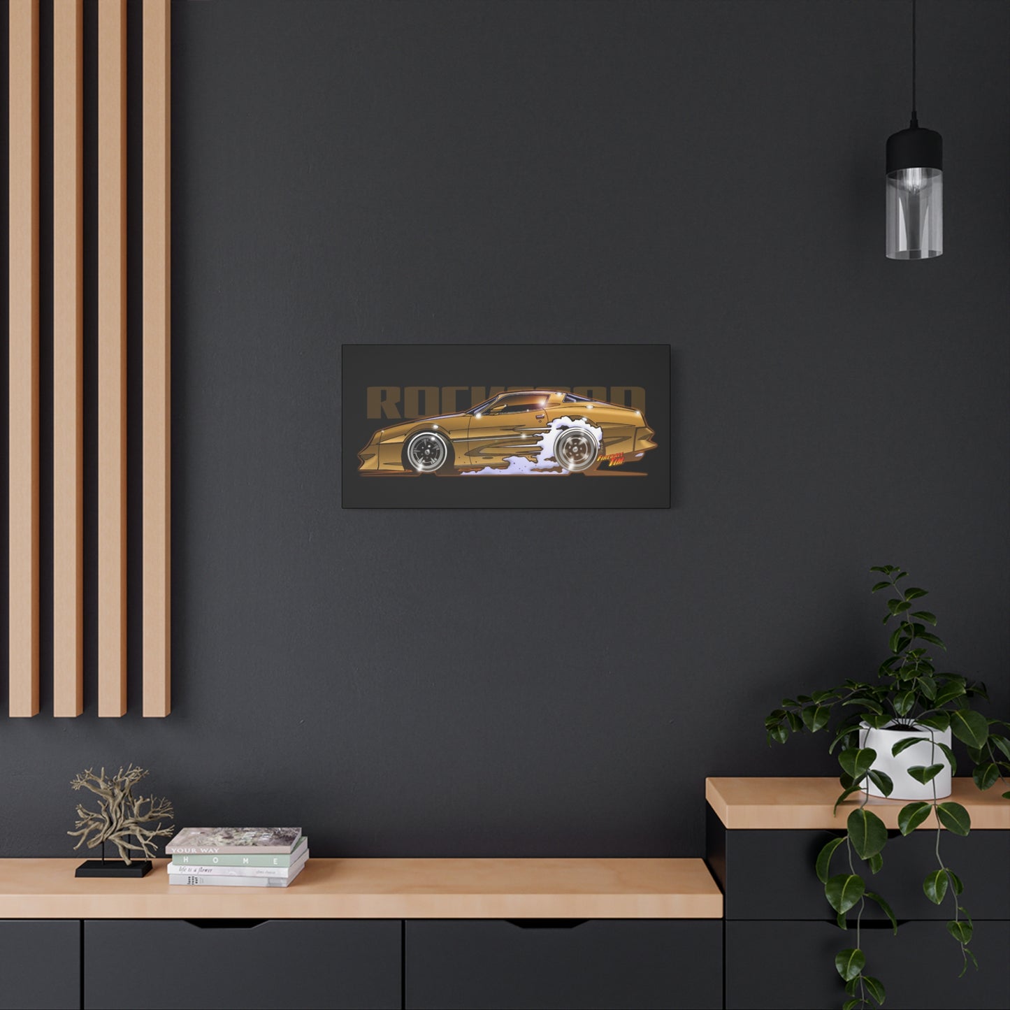 ROCKFORD FILES Pontiac Firebird Fireball Art Canvas Wall Print