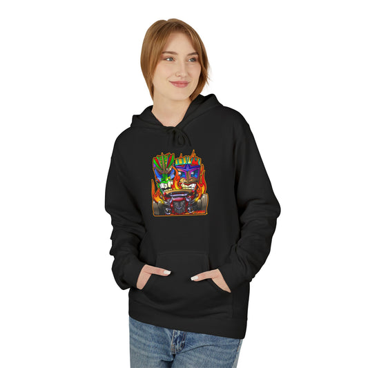 HOT ROD TIKI Concept Art Midweight Softstyle Fleece Hoodie Multiple Colors