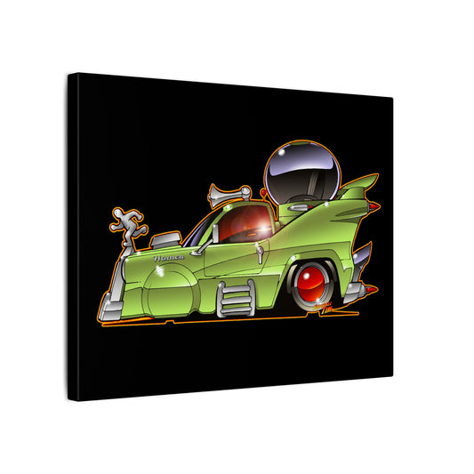 THE SIMPSONS HOMER CAR Fireball Art Canvas Print - 11x14