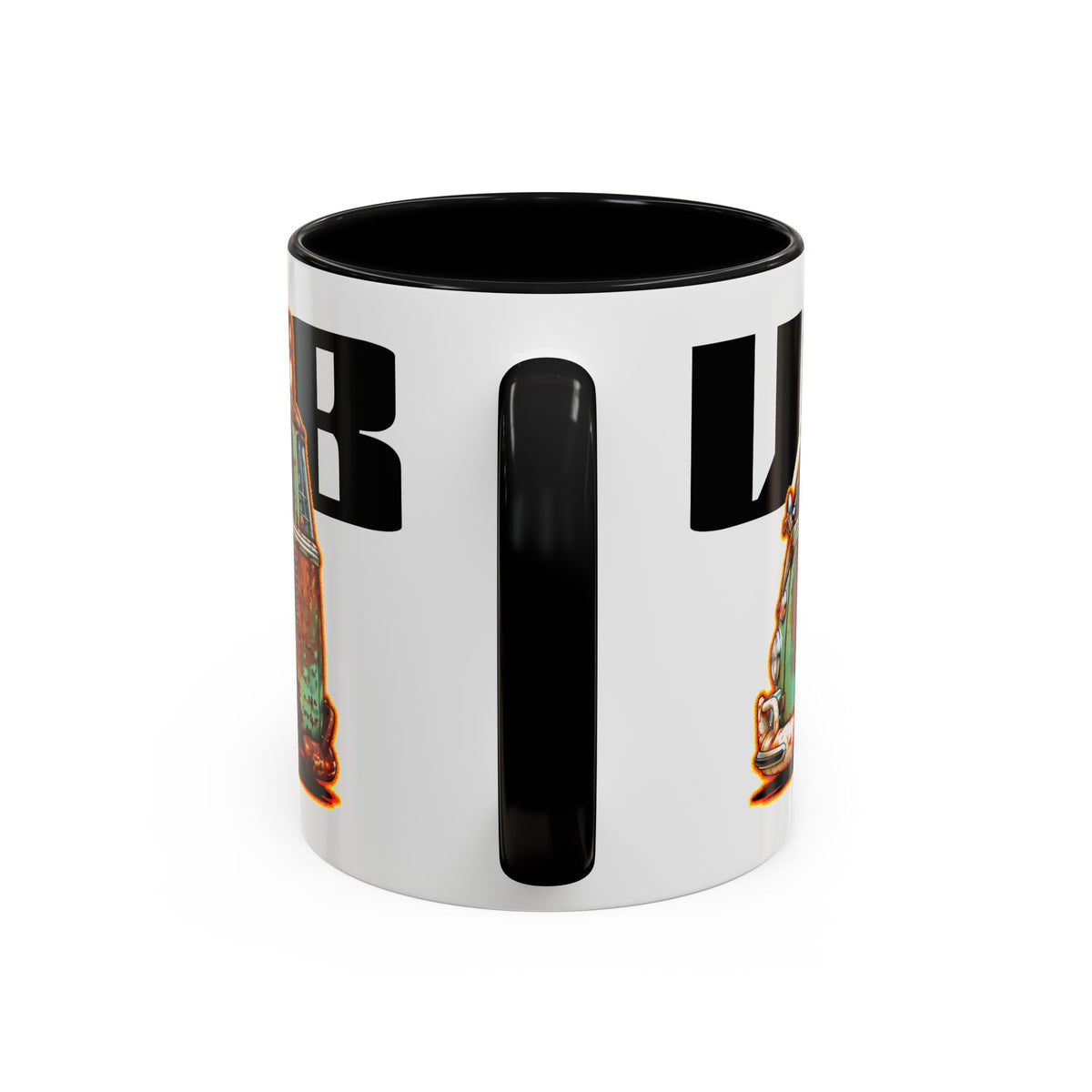 KUSTOM VW VOLKSWAGEN BUS Collectible Fireball Art Coffee Mug - 2 Sizes
