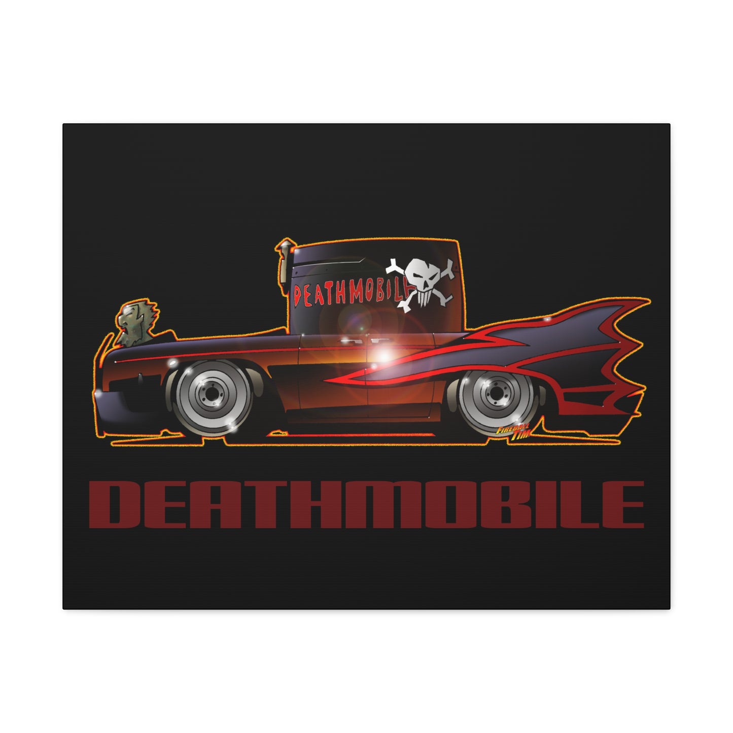 ANIMAL HOUSE DEATHMOBILE Fireball Art Canvas Wall Print