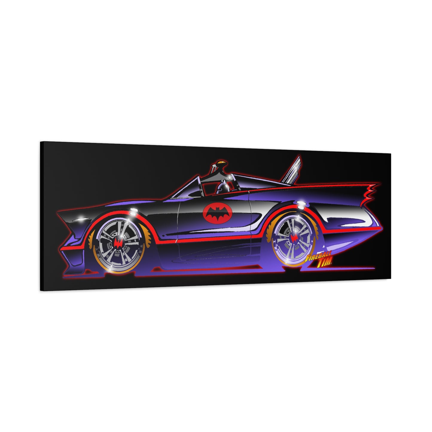 BATMOBILE 1966 BATMAN TV Car Canvas Art Print 11x14