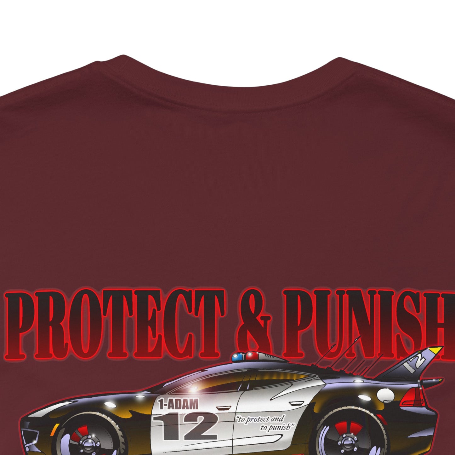 ADAM 12 PROTECT & PUNISH Fisker Police Car Concept Art Short Sleeve Tee 7 Colors