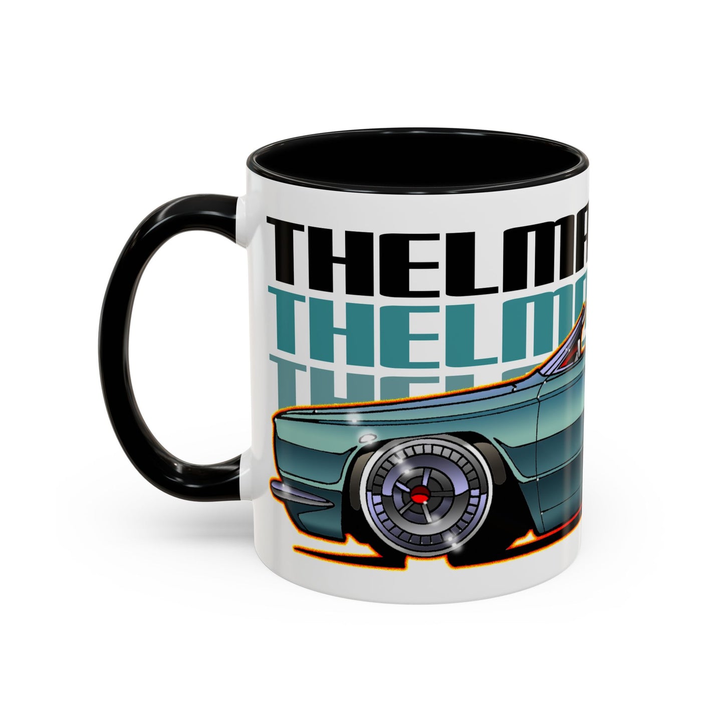 THELMA & LOUISE 1966 Ford Thunderbird Collectible Fireball Art Coffee Mug - 2 Sizes