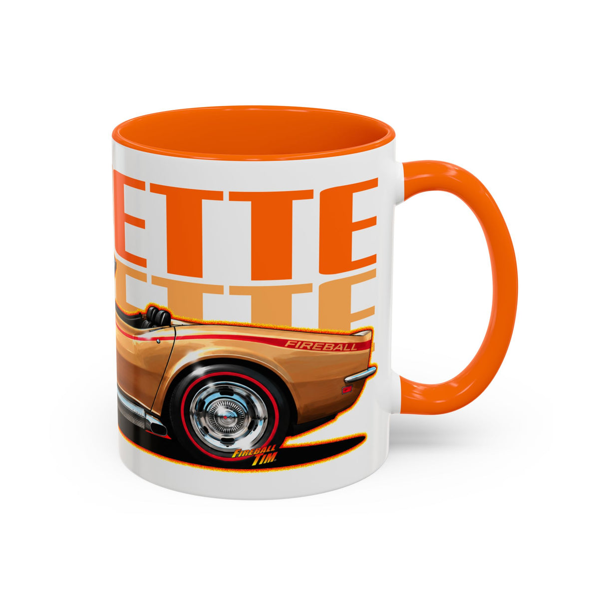 CHEVROLET CORVETTE 1969 Collectible Fireball Art Coffee Mug - 2 Sizes