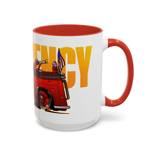 EMERGENCY ENGINE 51 TV Show Concept Art Fire Engine Coffee Mug 11 & 15oz