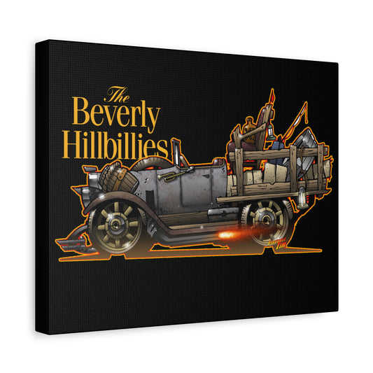 BEVERLY HILLBILLIES JALOPY Canvas Art Wall Print - 11x14