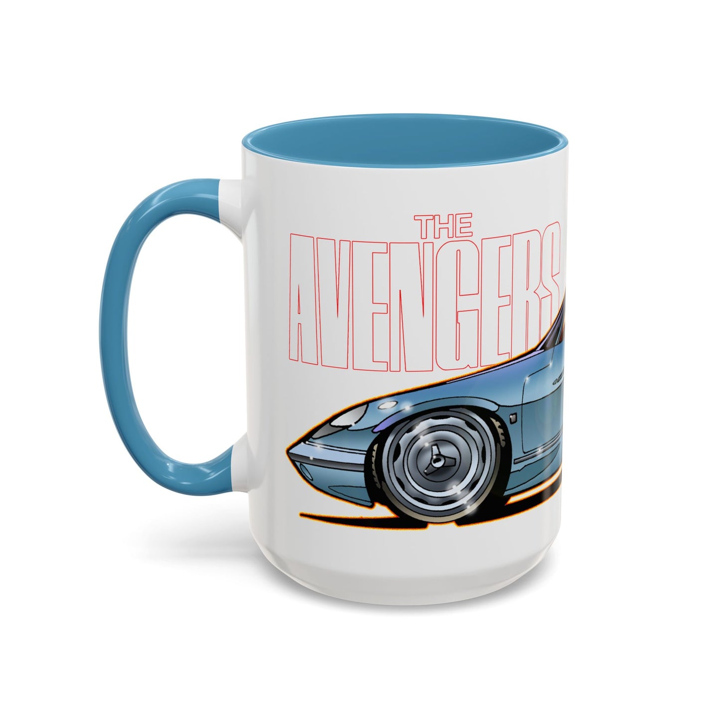 THE AVENGERS TV Show Emma Peel Lotus Elan Collectible Coffee Mug - 2 Sizes