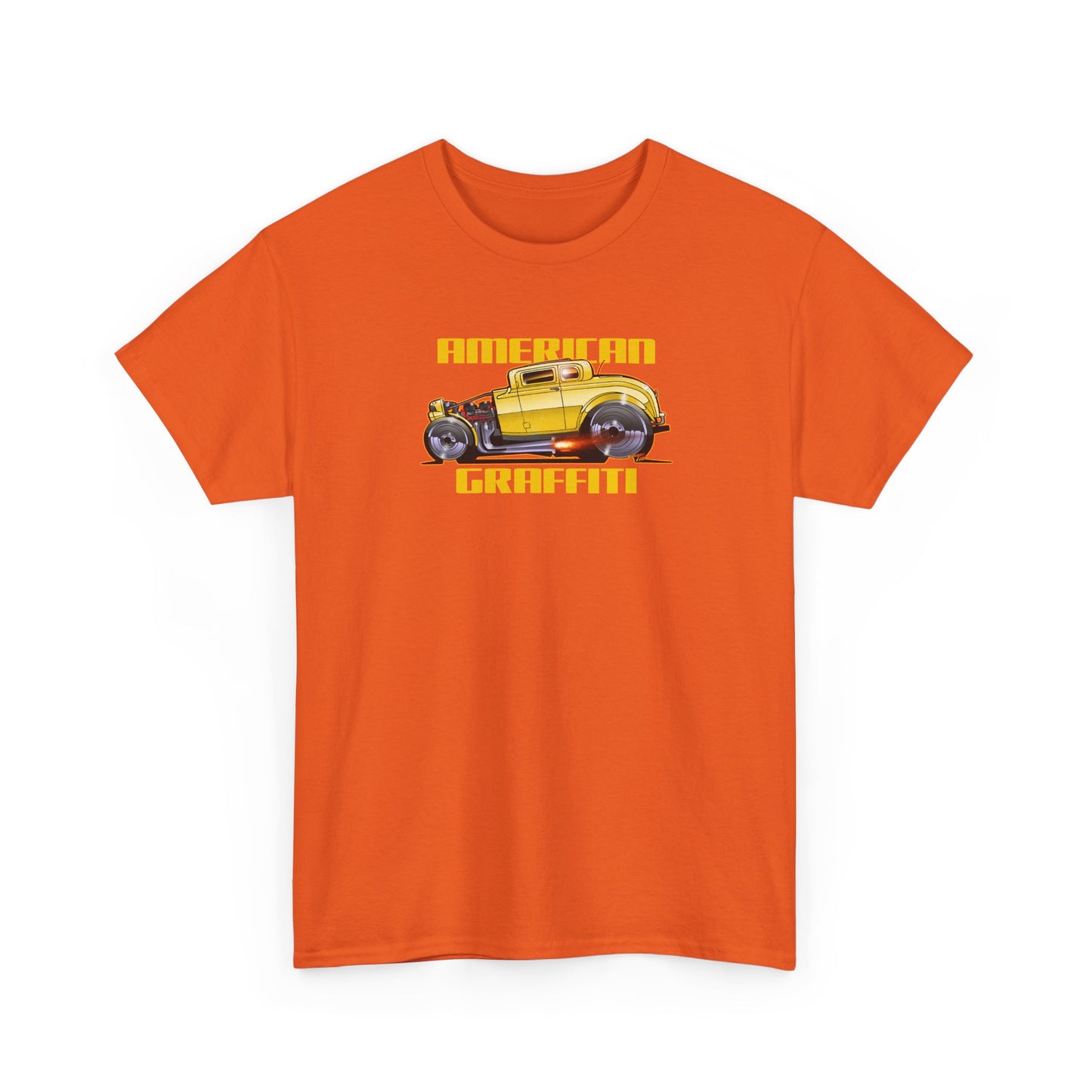 AMERICAN GRAFFITI '32 HOT ROD Movie Car Fireball Art Tee Shirt - Mutliple Colors