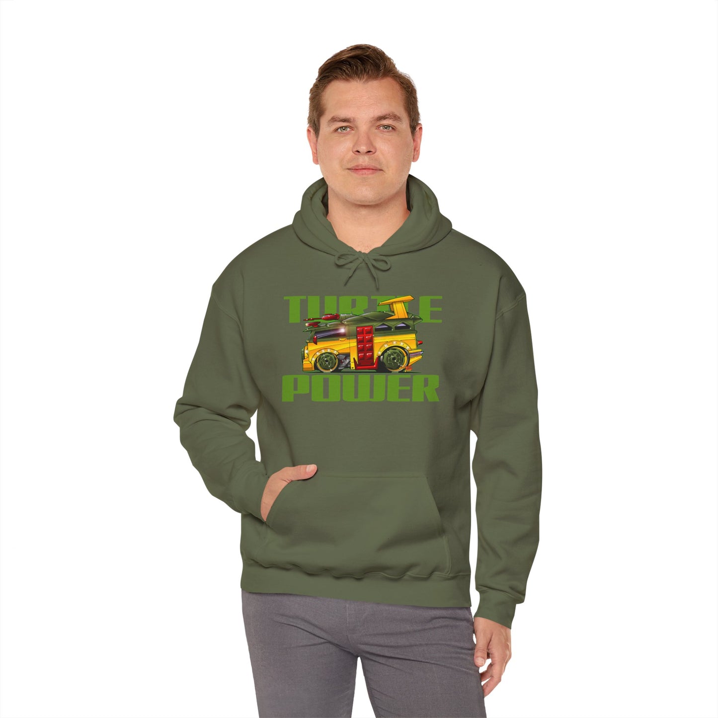 TEENAGE MUTANT NINJA TURTLE VAN Turtle Power Hooded Sweatshirt - 3 Colors