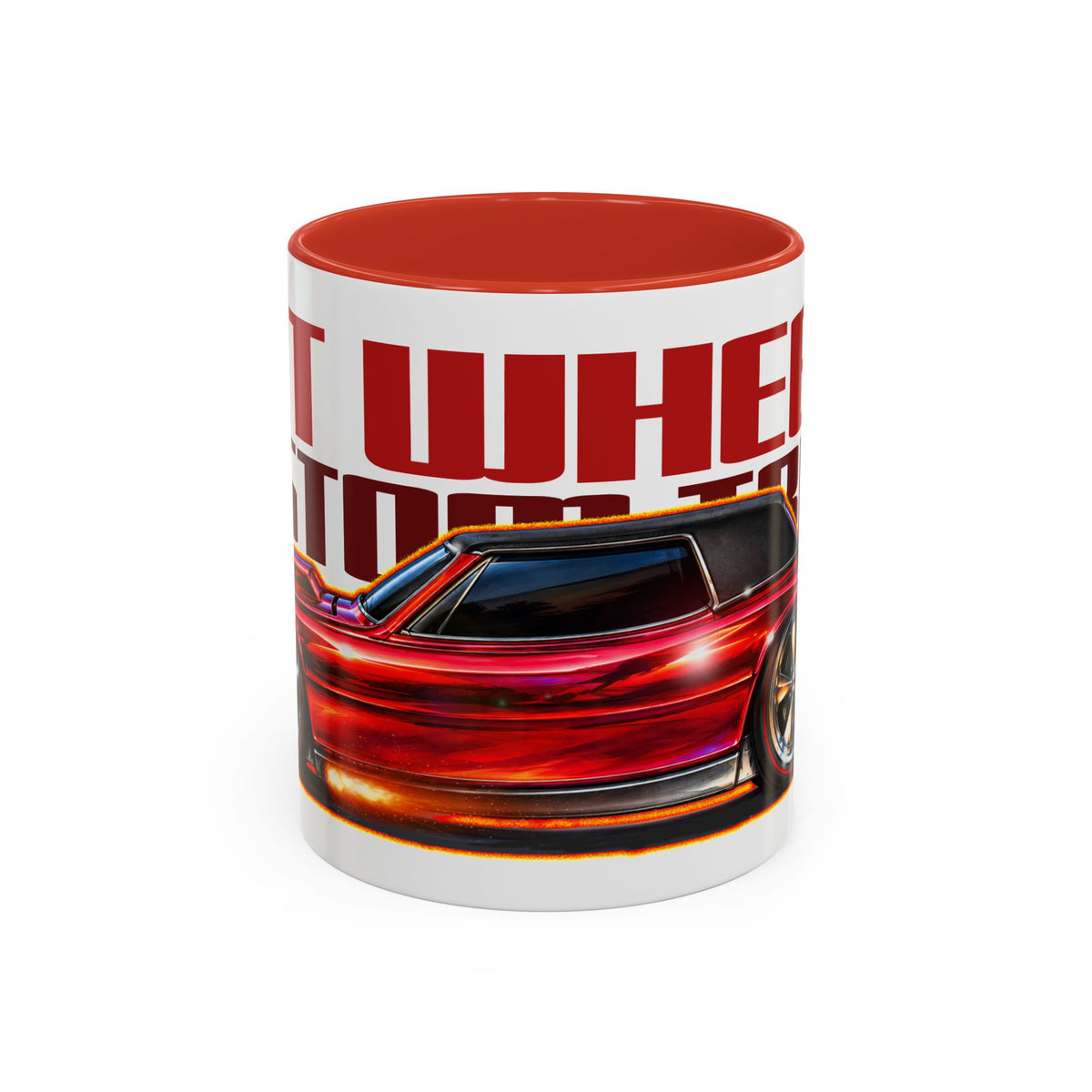 HOT WHEELS Sweet 16 CUSTOM TBIRD Collectible Fireball Art Coffee Mug - 2 Sizes