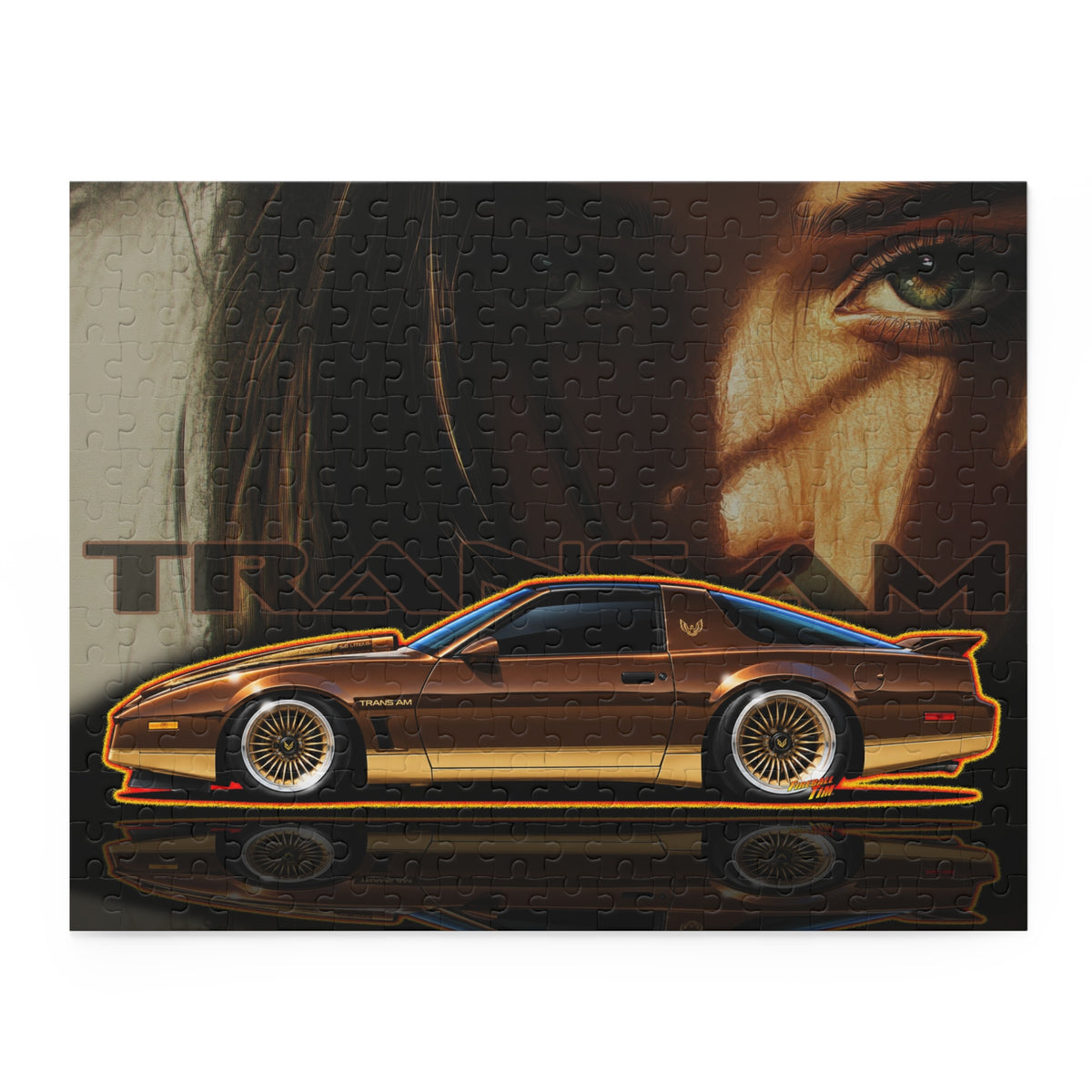PONTIAC TRANS AM 1984 Collectible Fireball Art Jigsaw Puzzle — (120/252/500‑Piece)