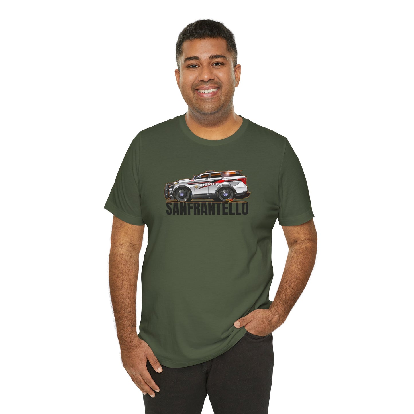 FORD EXPLORER POLICE CRUISER Sanfrantello 09 Tribute Concept Art Short Sleeve Tee 12 Colors