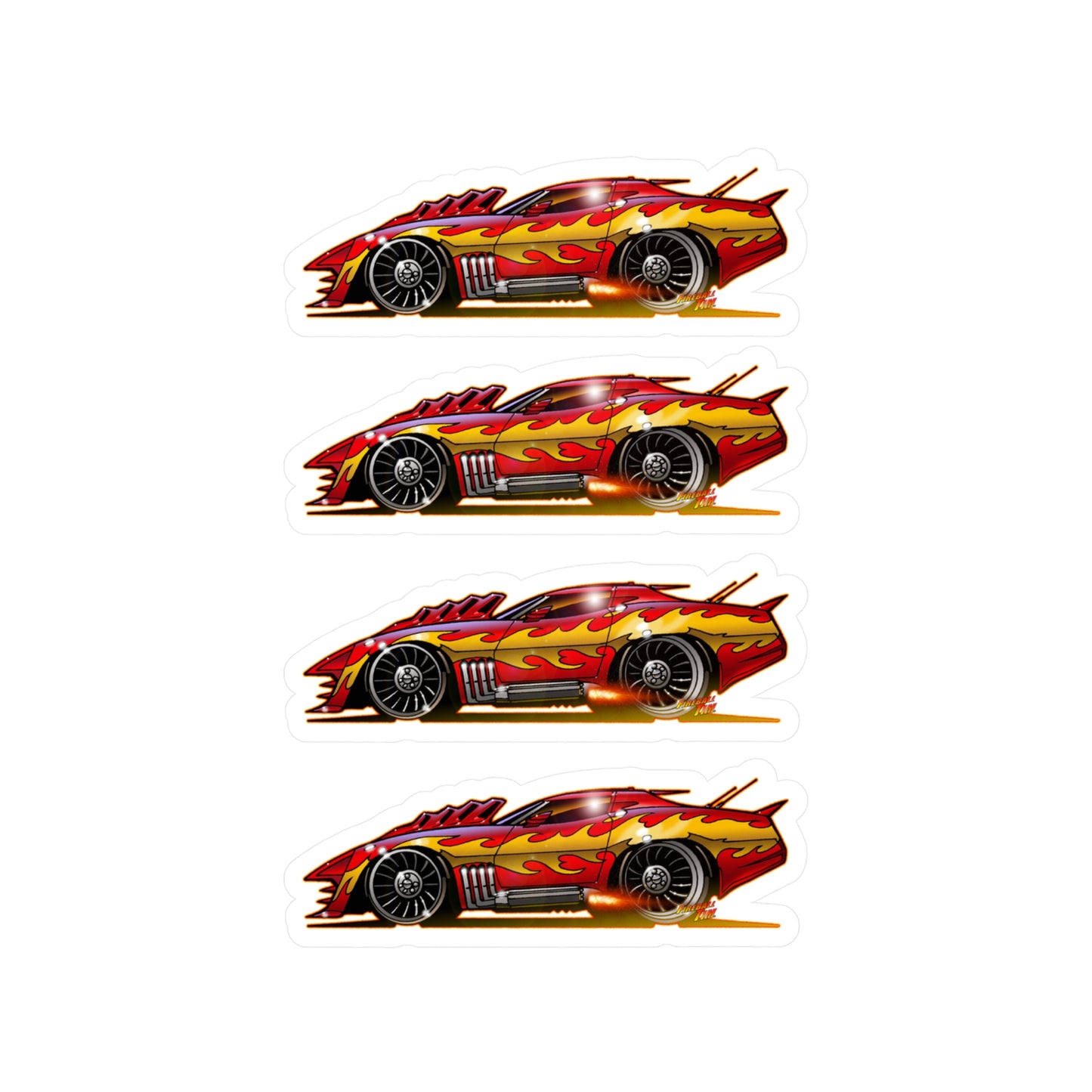 CORVETTE SUMMER Movie Car Collectible Stickers - 4 Sizes