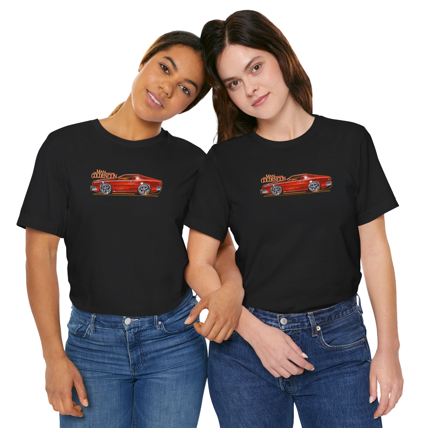 MAN WITH THE GOLDEN GUN AMC Hornet James Bond Fireball Art Short Sleeve Tee