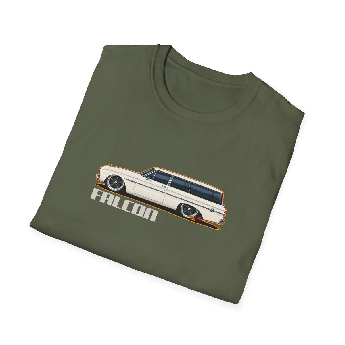 FORD FALCON WAGON Collectible Fireball Art TeeShirt