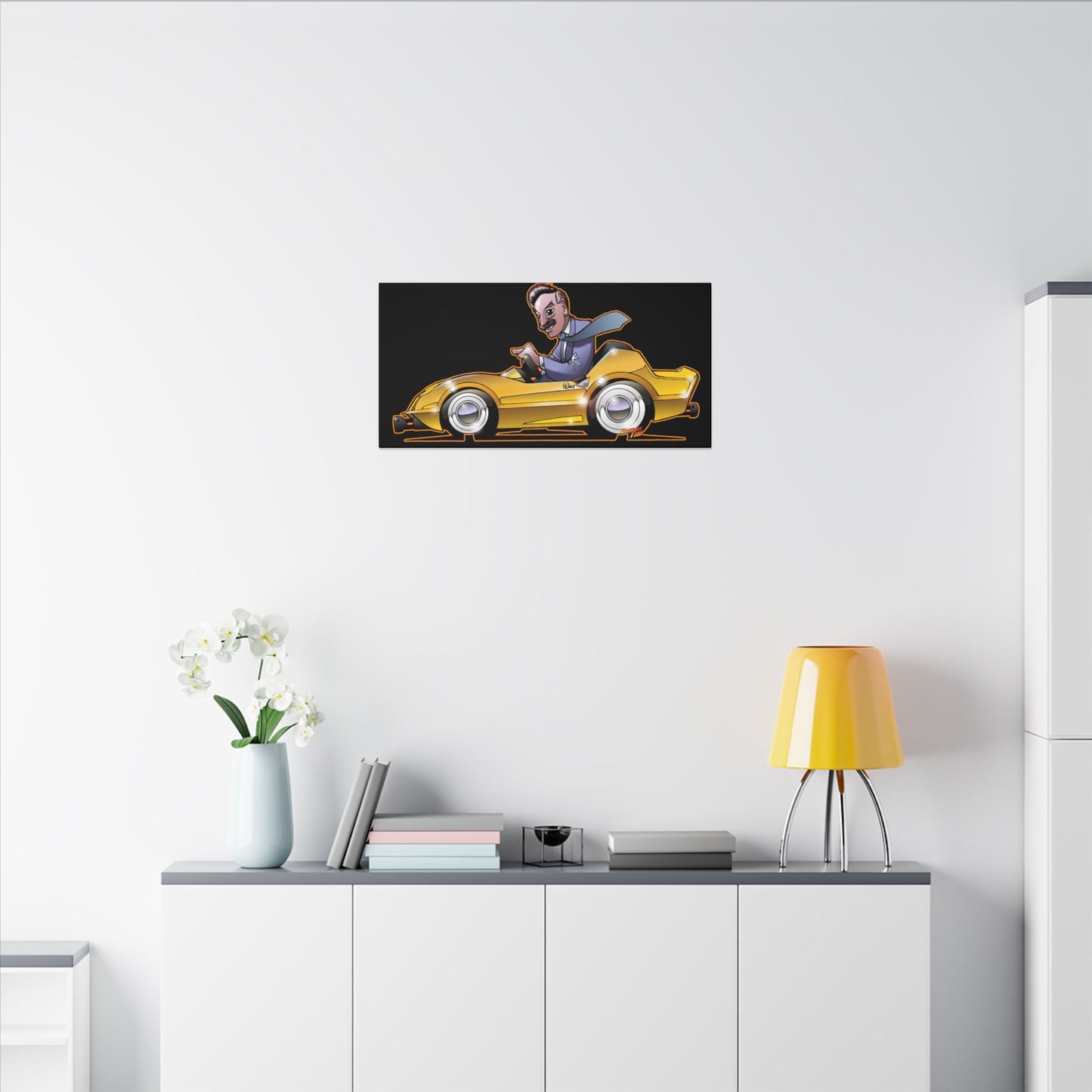 AUTOPIA CLASSIC Walt Disney Fireball Art Canvas Print