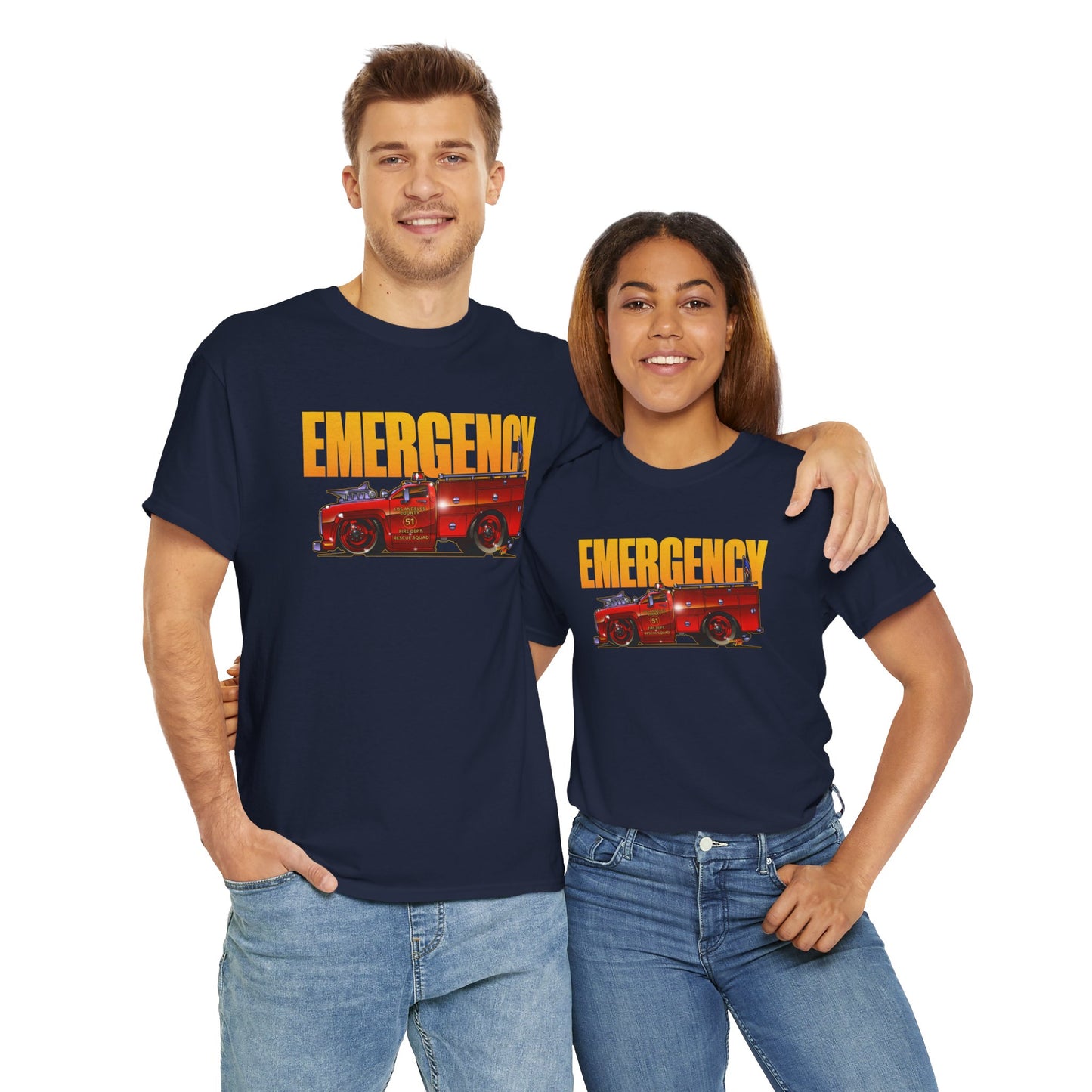 EMERGENCY TV Show SQUAD 51 Concept Art TEE Shirts 13 Colors