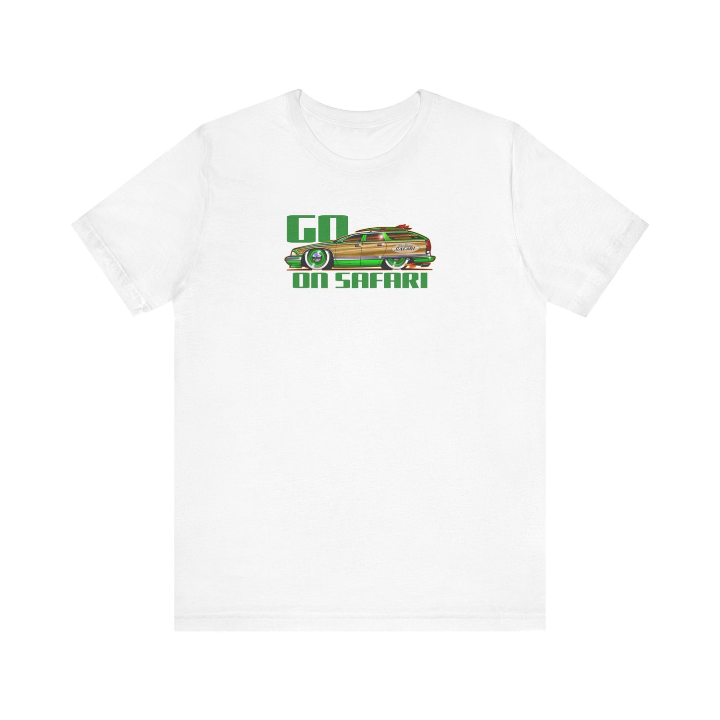 BUICK ROADMASTER Station Wagon Safari Custom Car Art Short Sleeve Tee - Colors