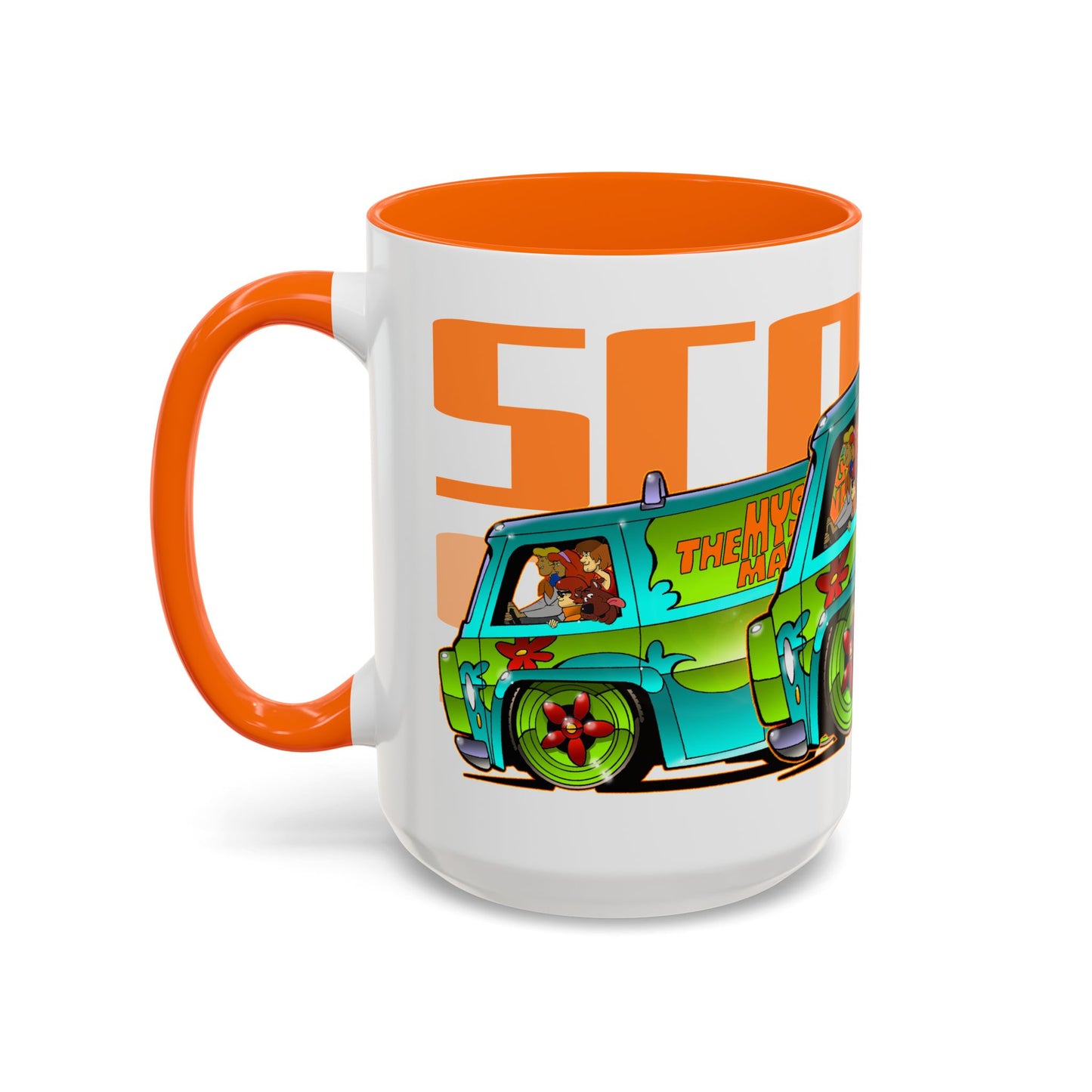 SCOOBY DOO MYSTERY MACHINE VAN Collectible Fireball Art Coffee Mug - 2 Sizes