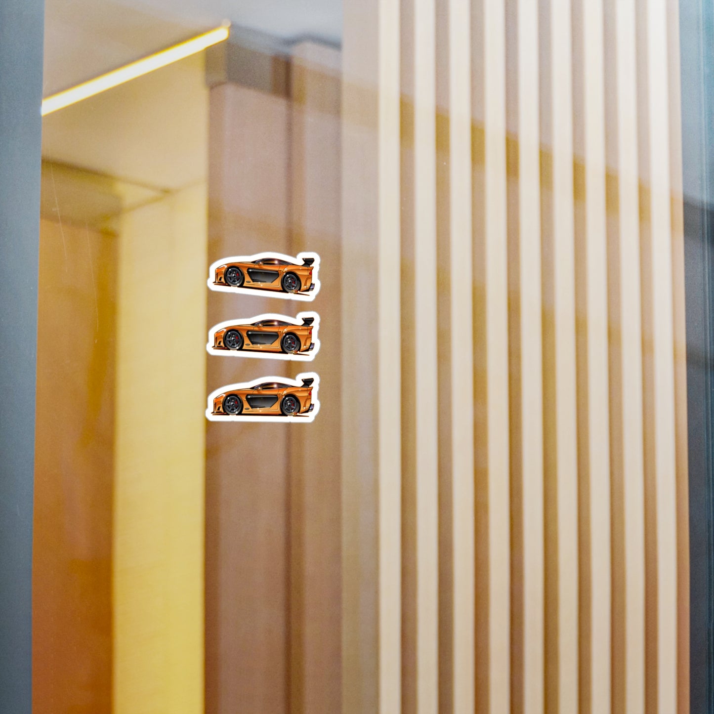 FAST AND FURIOUS MAZDA RX-7 Fireball Art Collectible Decal Sticker Set - 4 Sizes