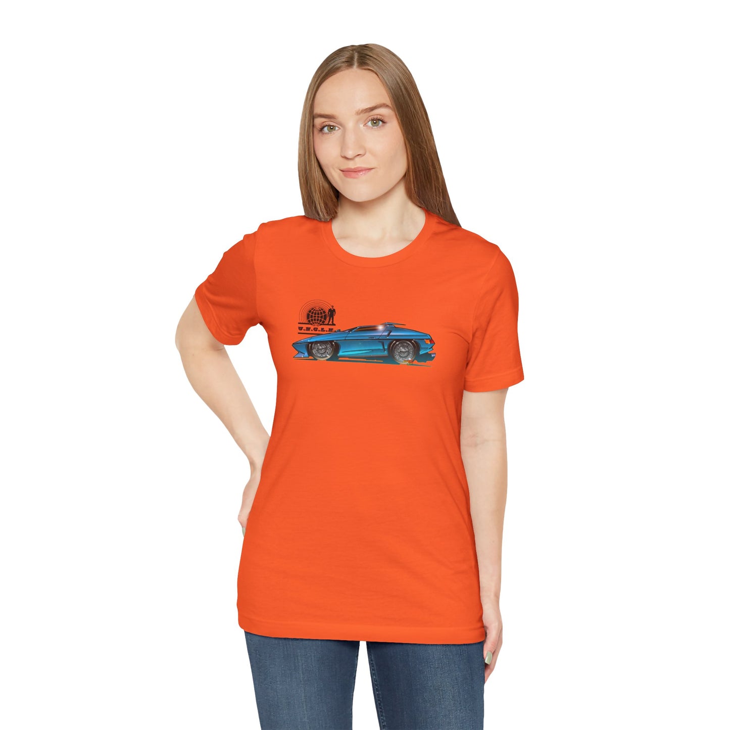 THE MAN FROM UNCLE Piranha TV Car Fireball Jersey Short Sleeve Tee Shirt - Multiple Colors