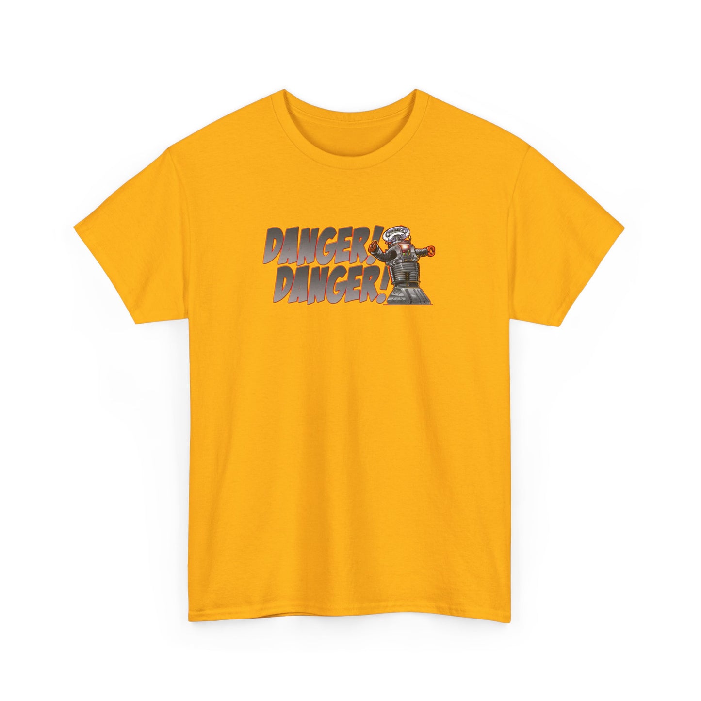 LOST IN SPACE ROBOT DANGER Heavy Cotton Tee Shirt - Mutiple Colors