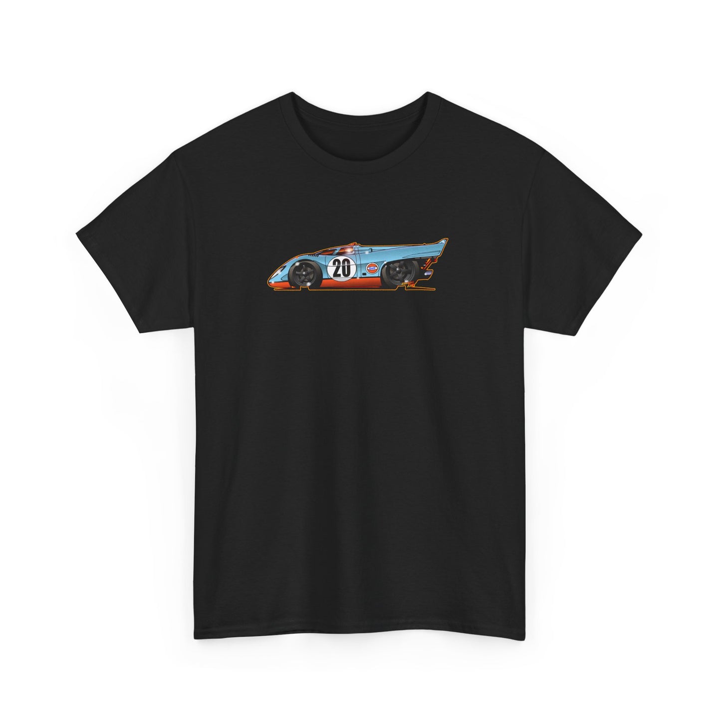 LE MANS Steve McQueen Porsche 917K Collectible Fireball Art Tee Shirt - Multiple Colors