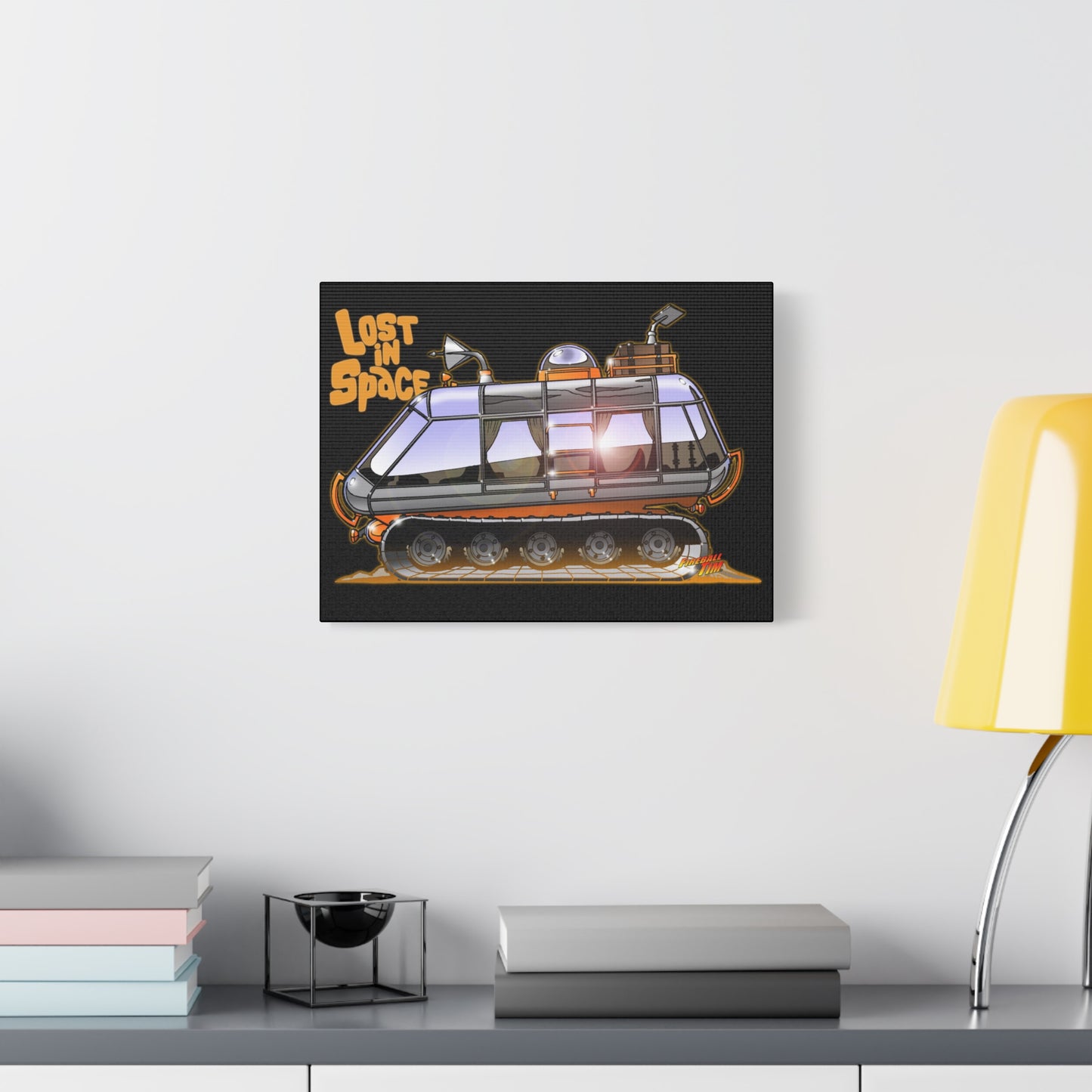 LOST in SPACE Classic TV Chariot Canva Art Wall Print