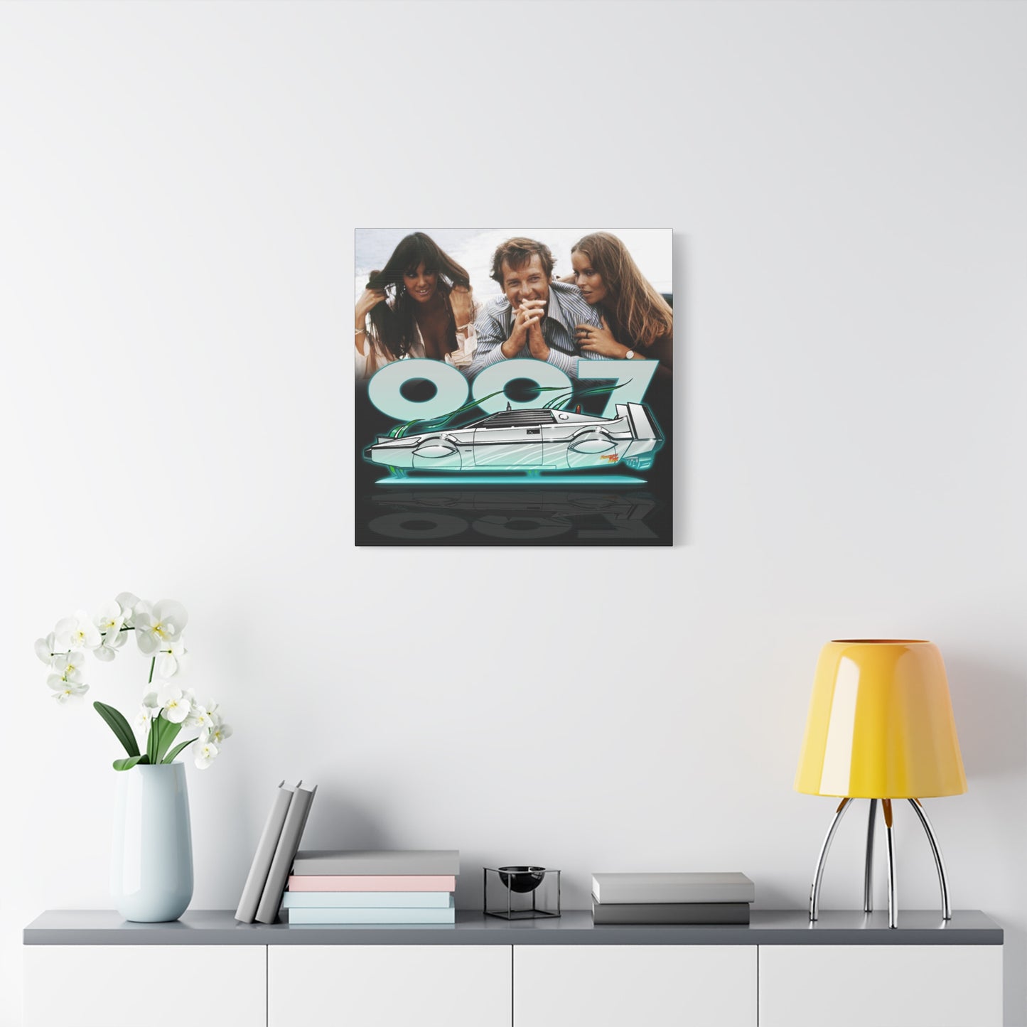 LOTUS SUBMARINE James Bond Fireball Art Canvas Print