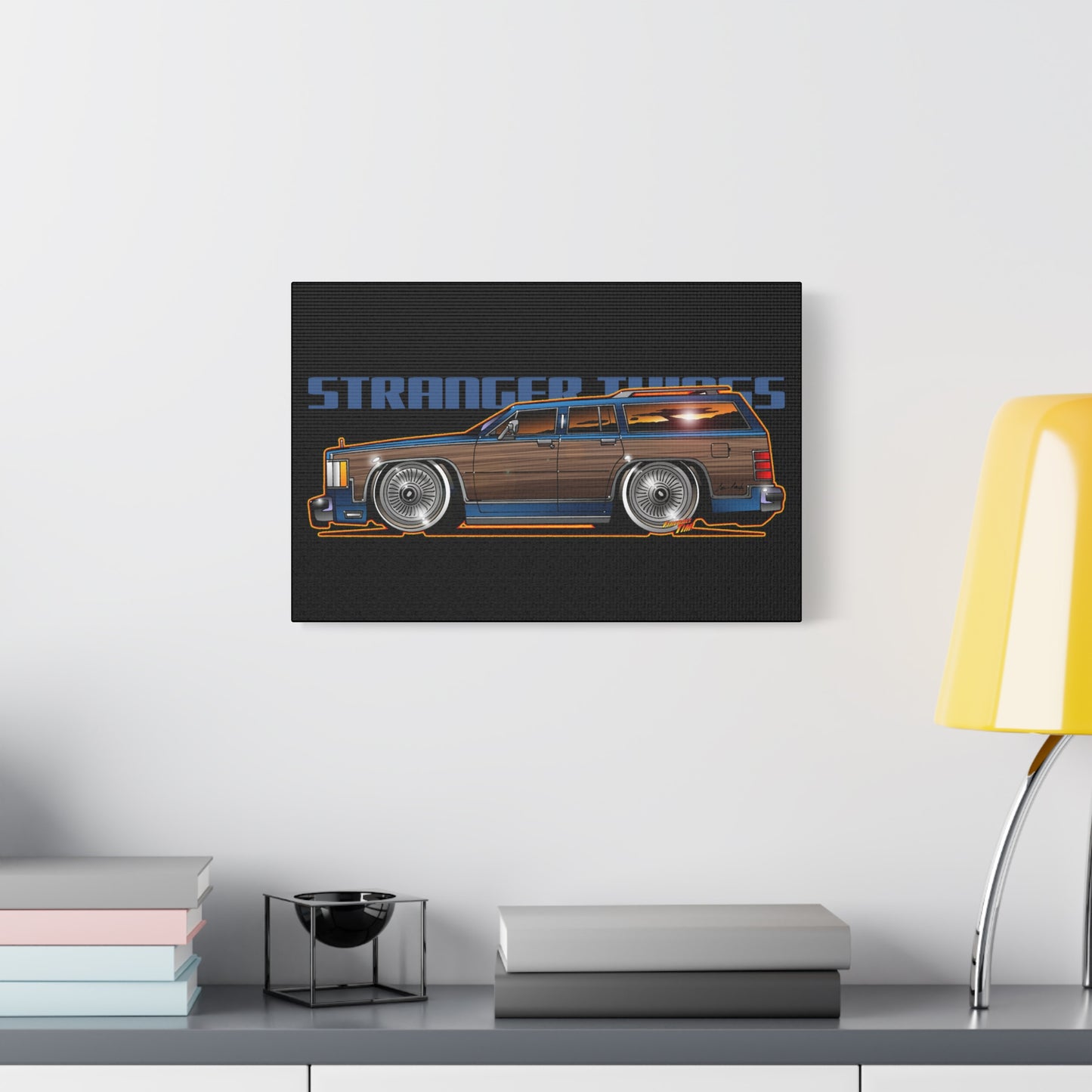 STRANGER THINGS Mercury Colony Park Wagon Collectible Canvas Art Wall Print - Multiple Sizes
