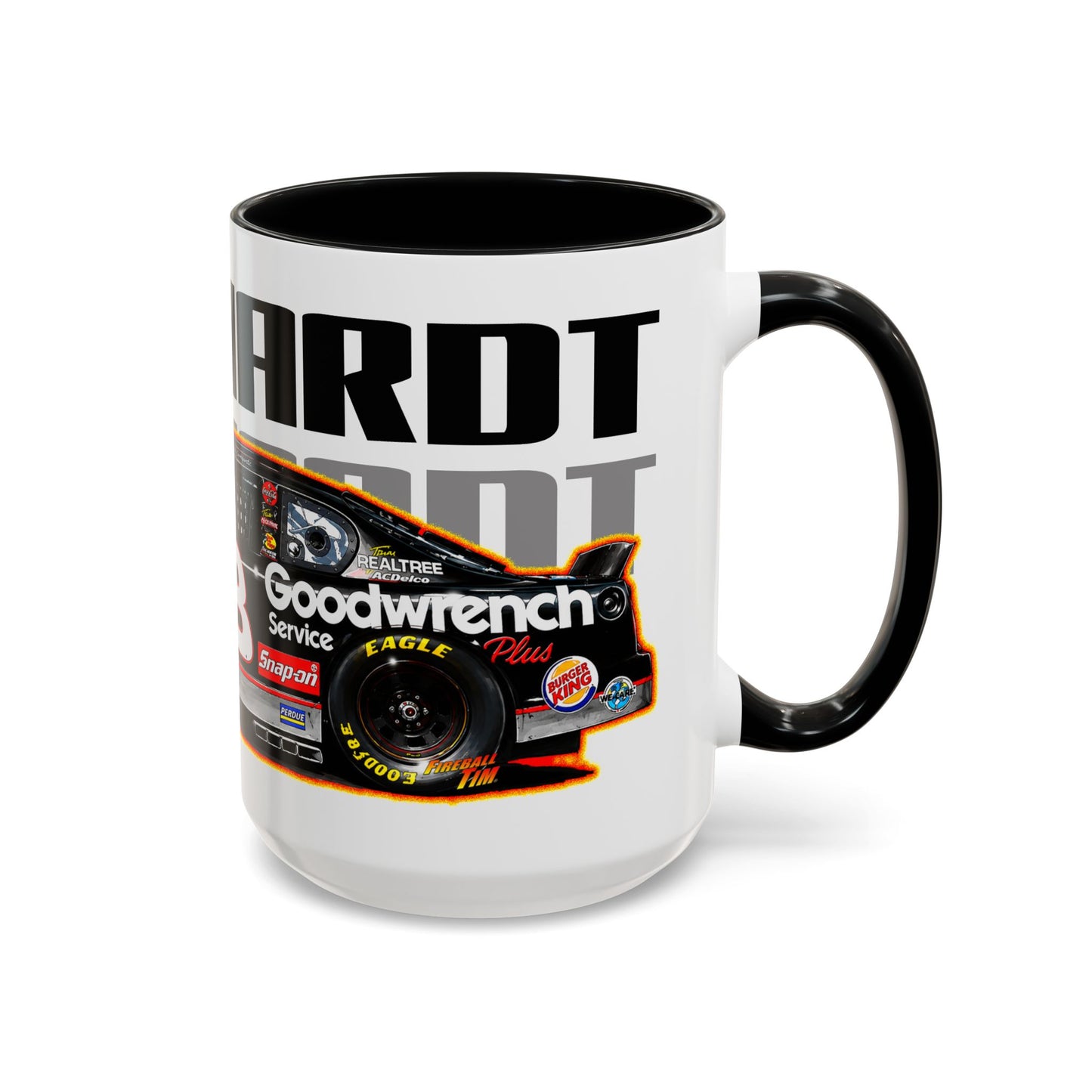 DALE EARNHARDT NASCAR Chevrolet 3 Collectible Fireball Art Coffee Mug - 2 Sizes