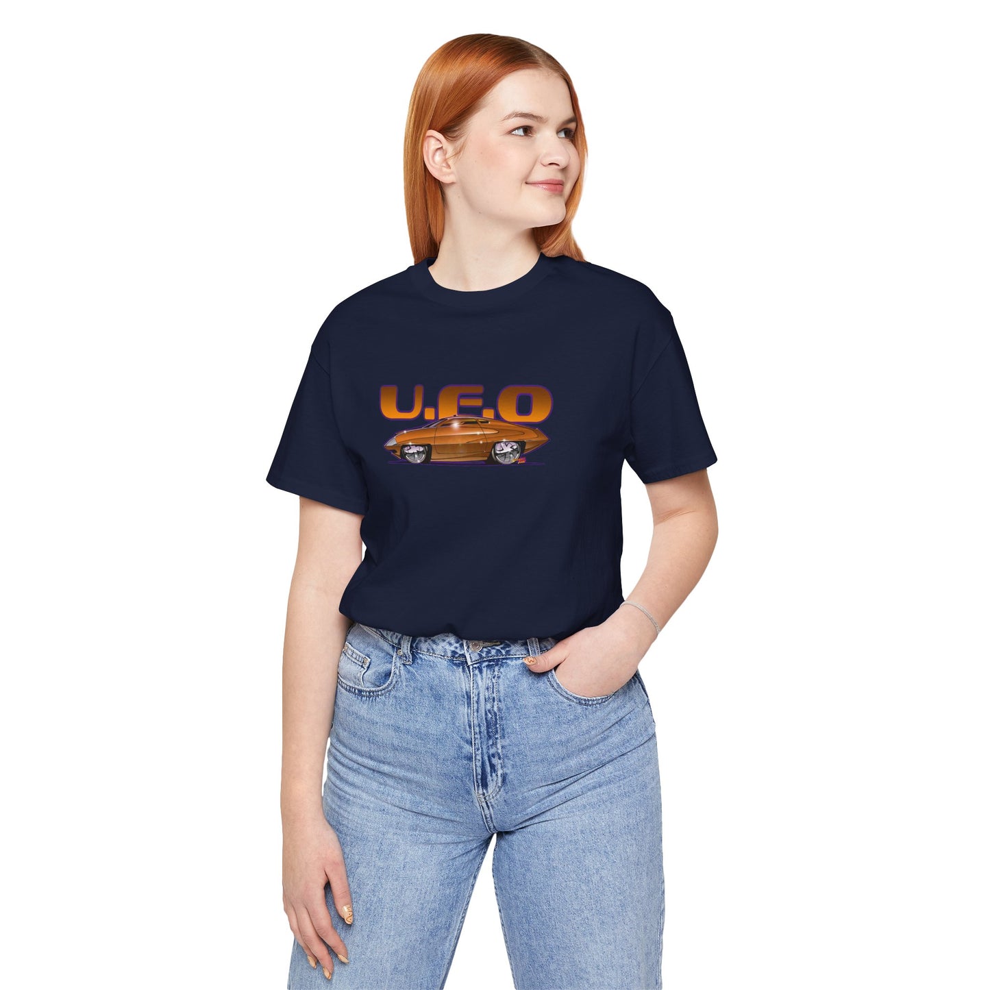 UFO ED STRAKER CAR TV Car Concept Art Short Sleeve Tee 12 Colors