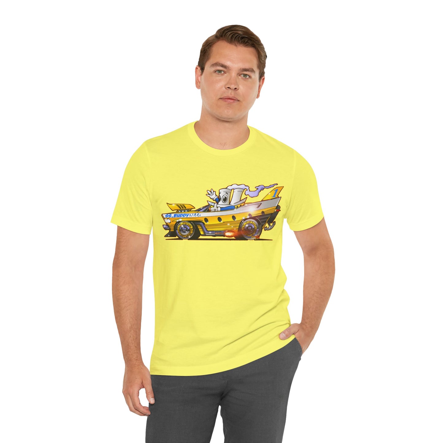 BUDDY CRUISE BUDDYMOBILE Custom Car Art Short Sleeve Tee in 17 Colors
