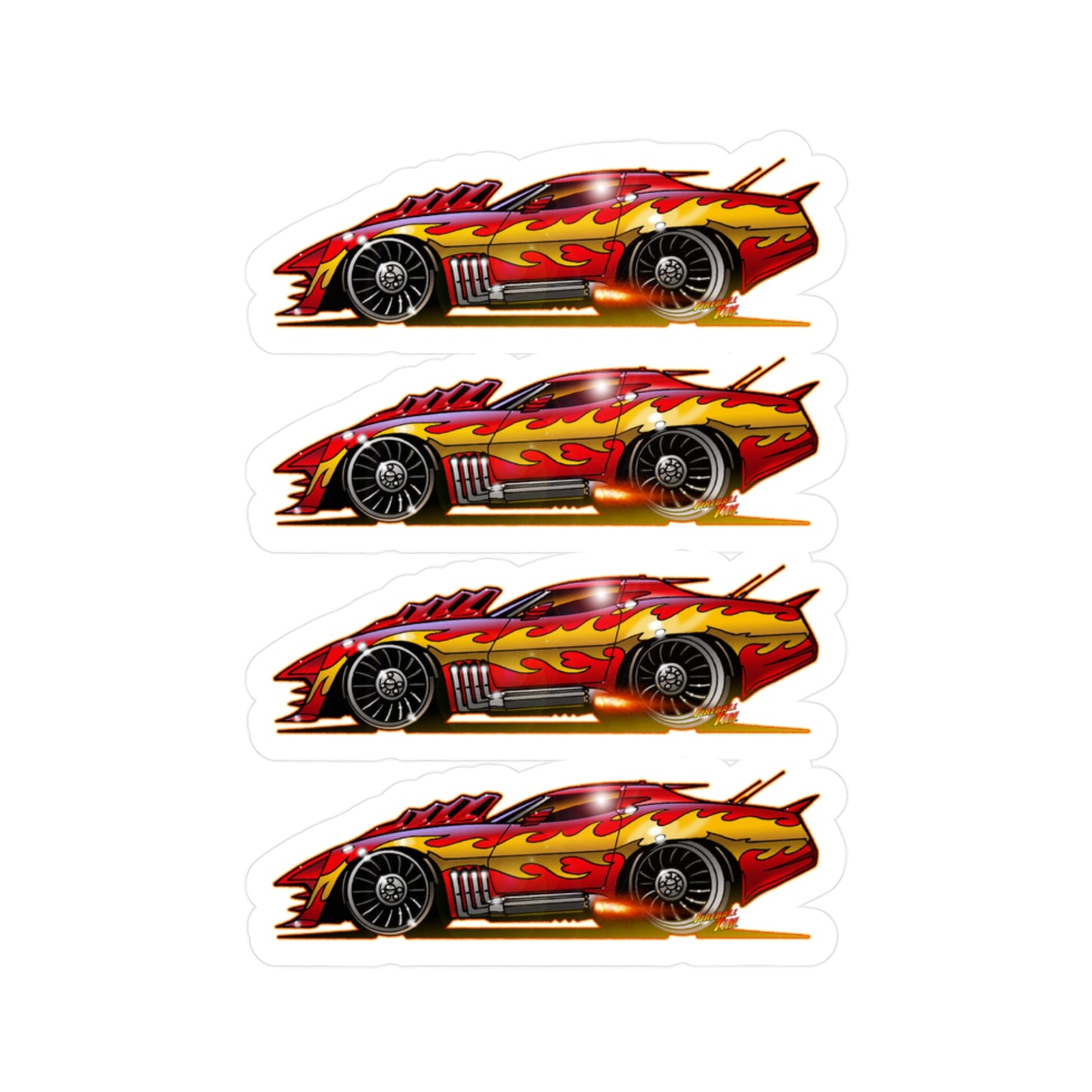 CORVETTE SUMMER Movie Car Collectible Stickers - 4 Sizes