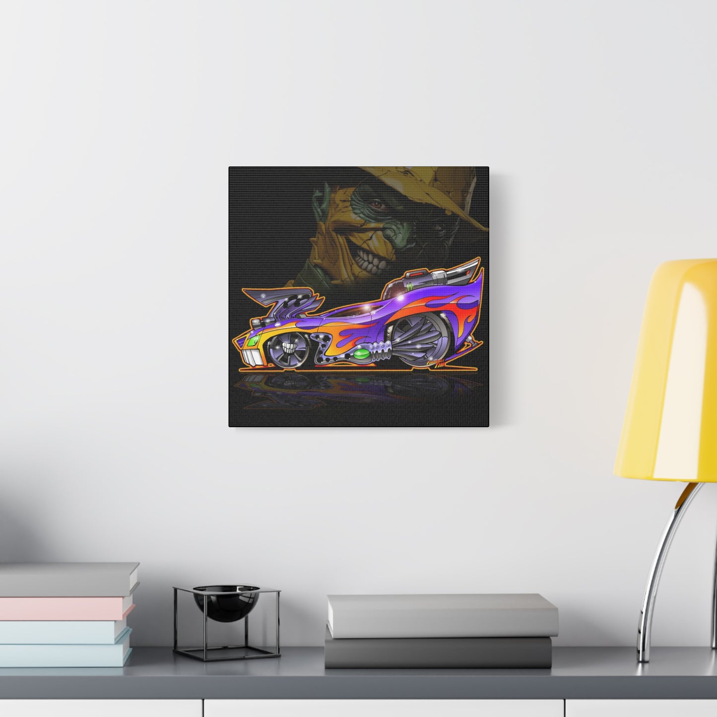 SON OF THE MASK Musclecar Fireball Art Canvas Print