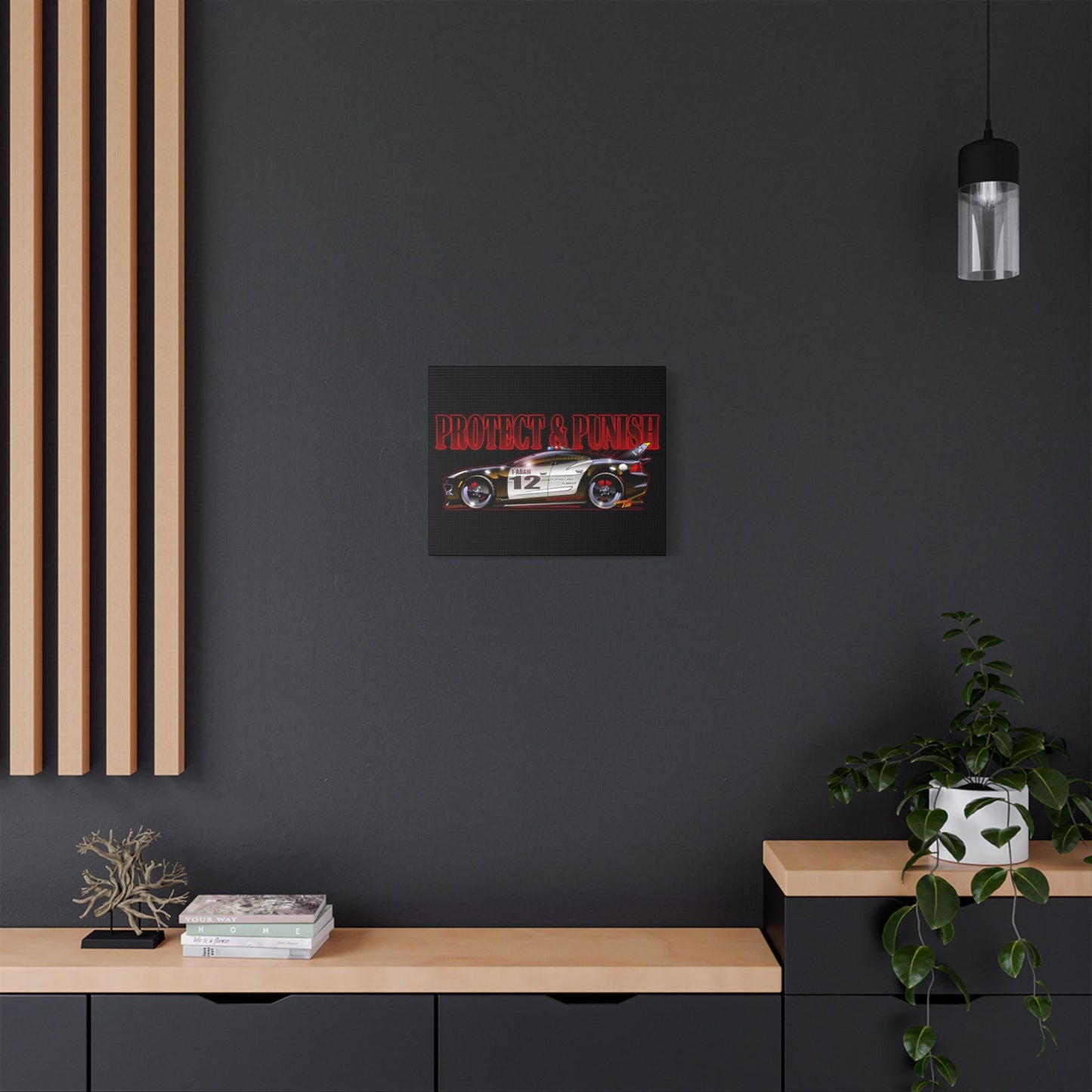 ADAM 12 FISKER KARMA Police Car Canvas Art Print - 11x14