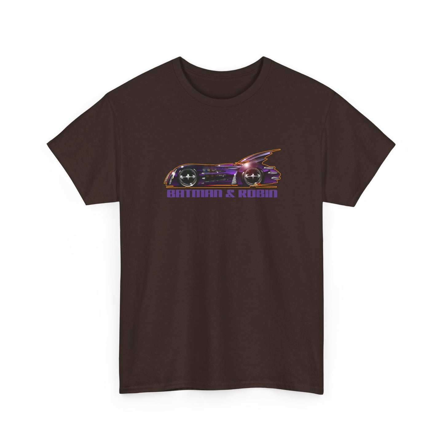 BATMAN & ROBIN 1997 BATMOBILE Movie Car Fireball Art Tee Shirt - Multiple Sizes