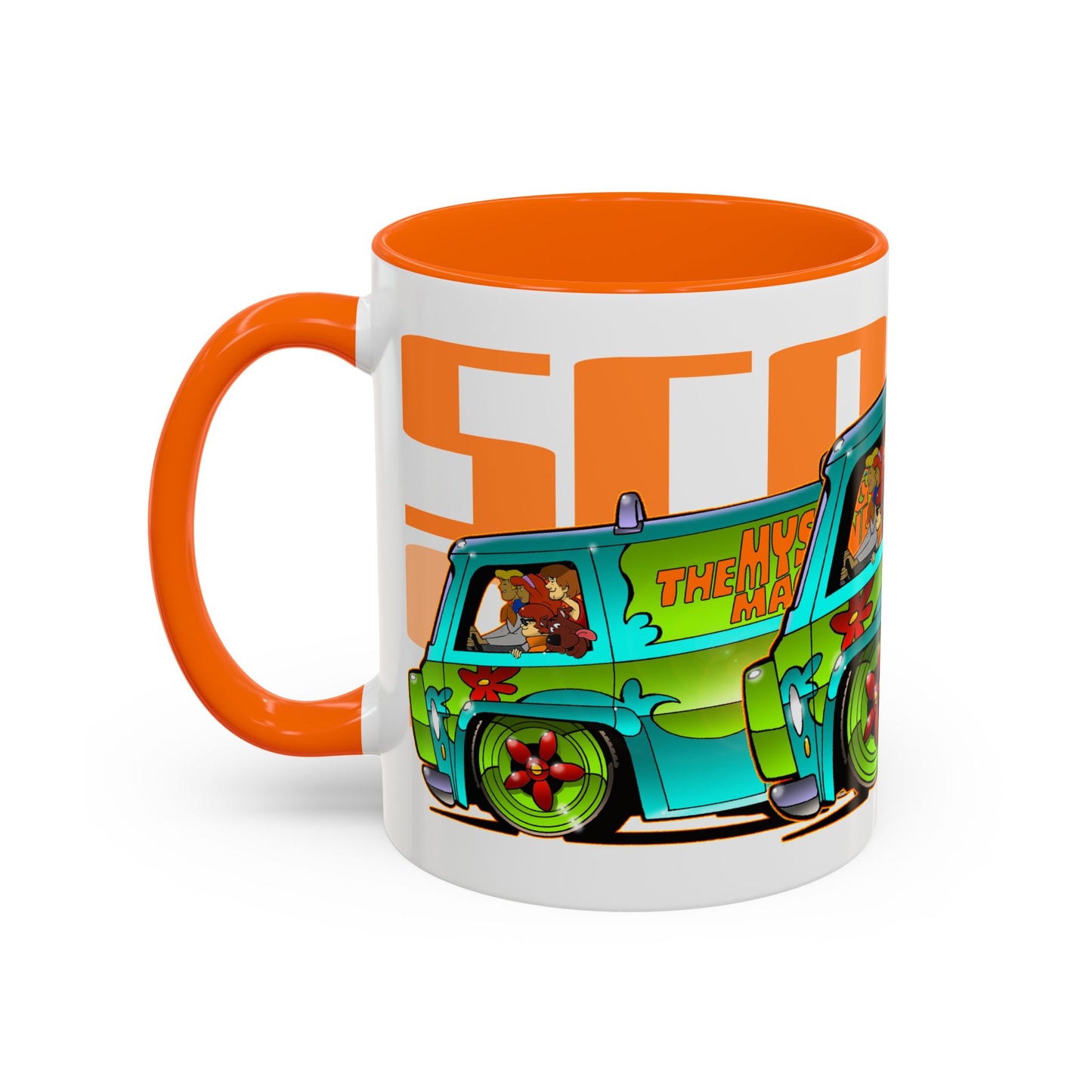 SCOOBY DOO MYSTERY MACHINE VAN Collectible Fireball Art Coffee Mug - 2 Sizes