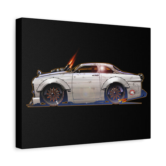 MANIACS GARAGE BORN49AIN 1949 FORD Fireball Canvas Art Wall Print - 11x14