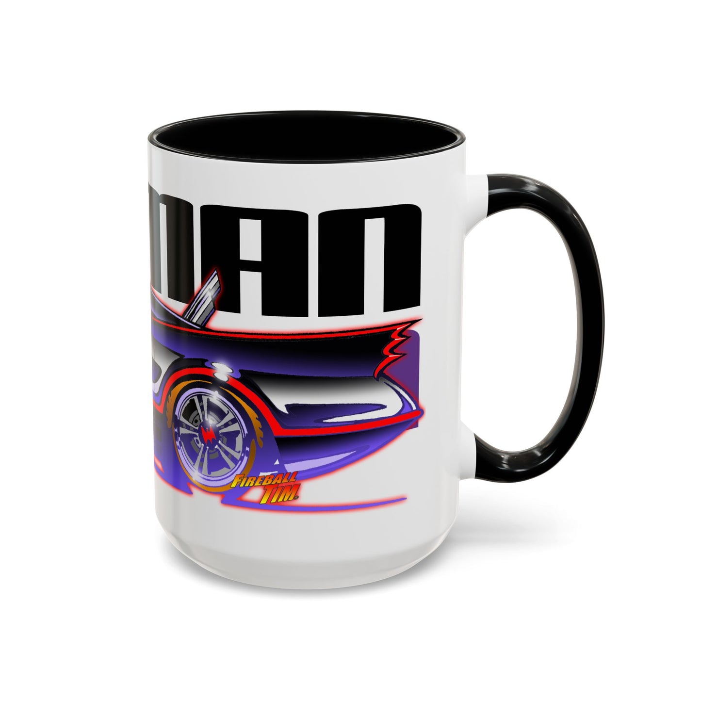 BATMOBILE 1966 BATMAN Collectible Fireball Art Coffee Mug - 2 Sizes