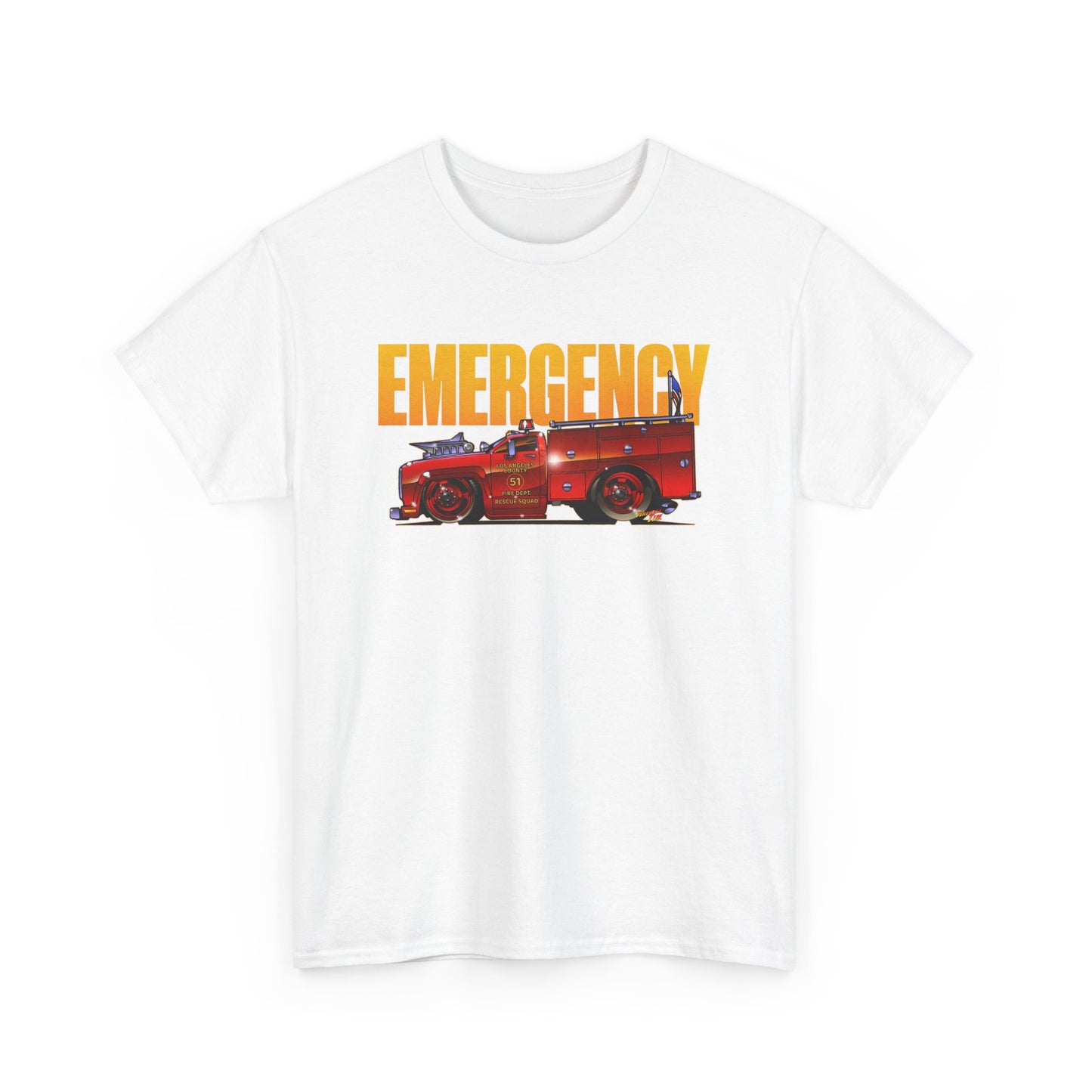 EMERGENCY TV Show SQUAD 51 Concept Art TEE Shirts 13 Colors