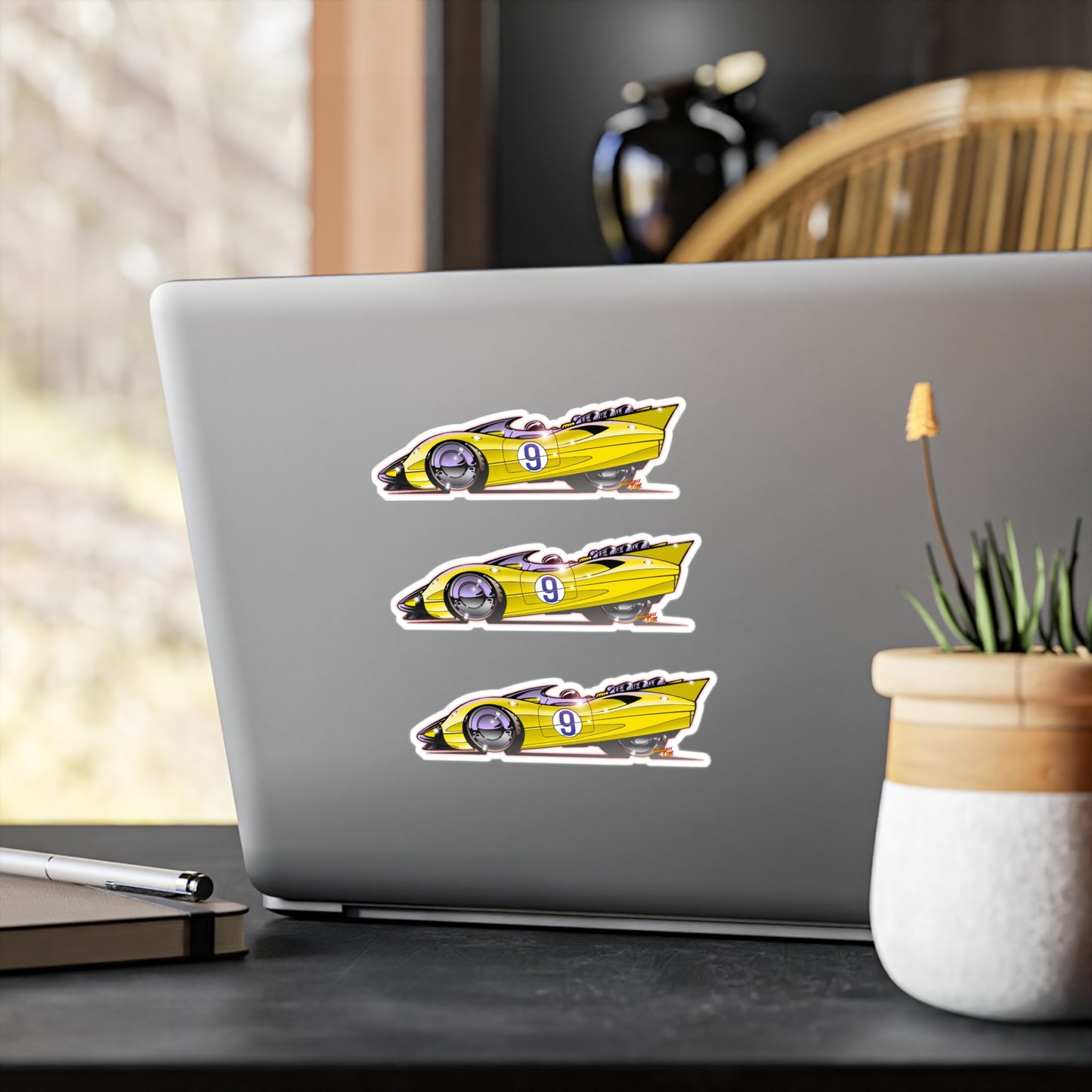 SPEED RACER RACERX SHOOTING STAR Fireball Art Decal Stickers - 4 Sizes