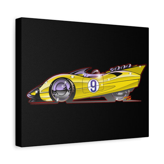 RACER X SHOOTING STAR Speed Racer Fireball Canvas Art Wall Print - 11x14