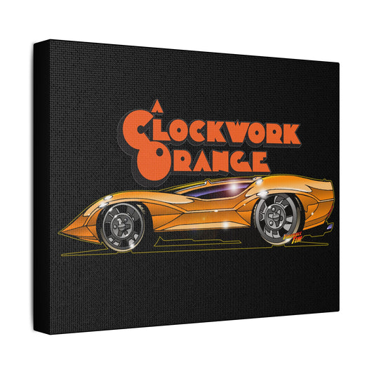 A CLOCKWORK ORANGE Movie Car Canvas Art Print - 11x14