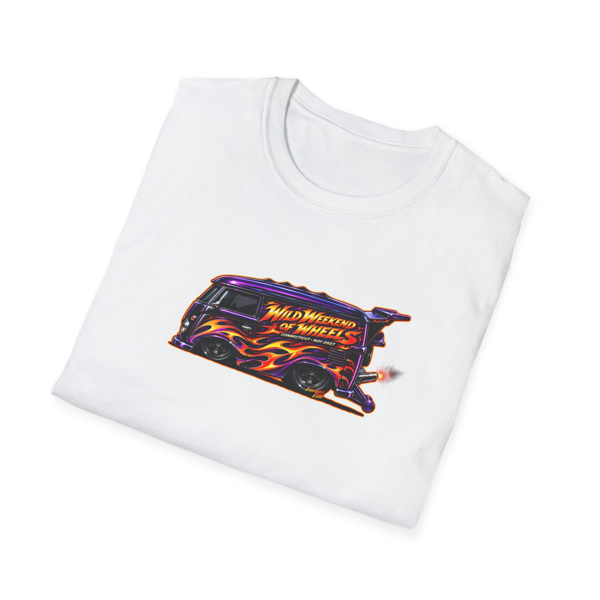 HOT WHEELS Kombi Bus Collectible Fireball Art TeeShirt